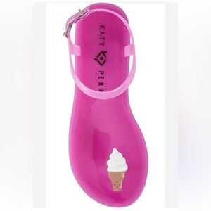 Katy Perry Jelly Sandals with Ice Cream Charm